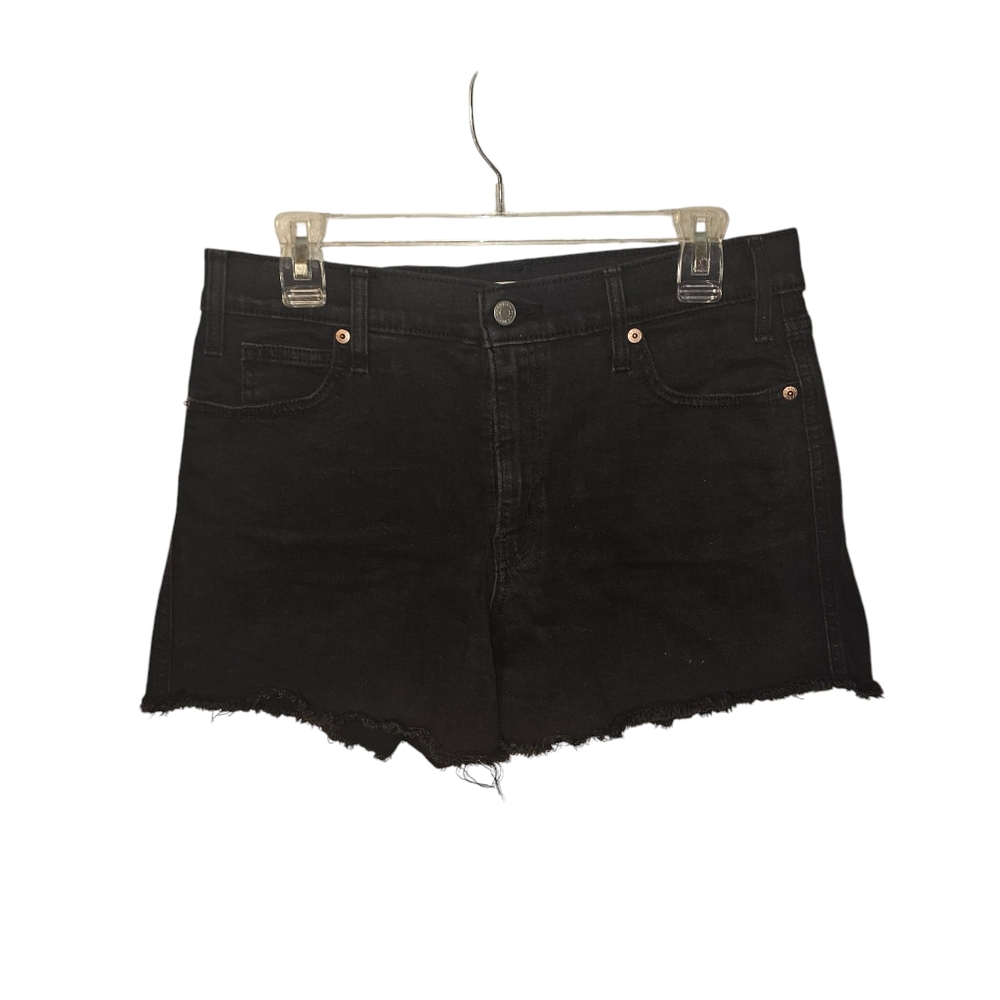 Levi Denim Cut‎ Off Shorts-Size 8-Black